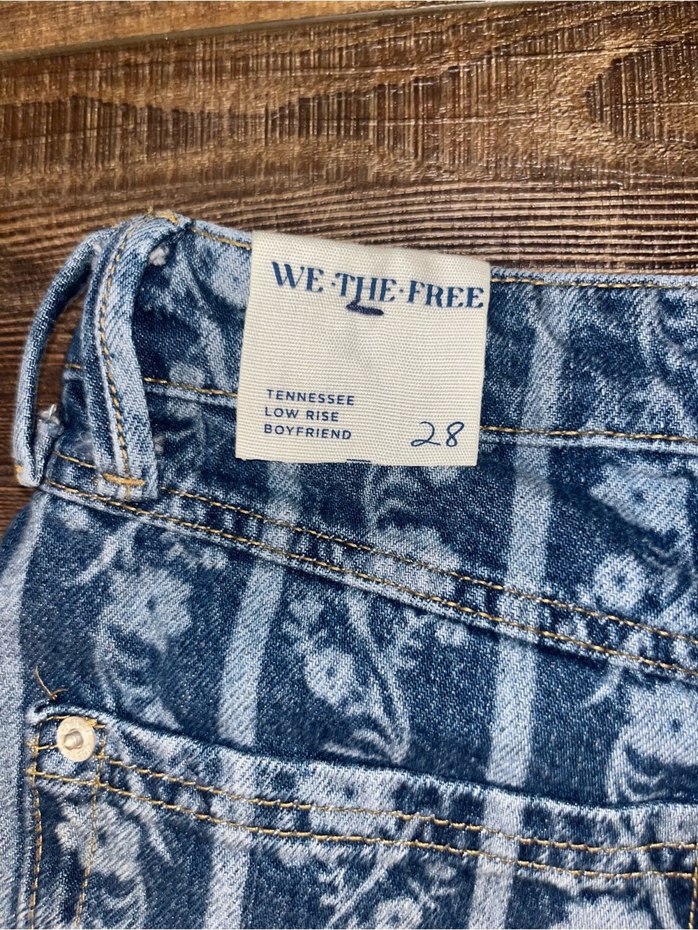 Like New We the Free Tennessee Low Rise Boyfriend Jeans - Picture 10 of 12